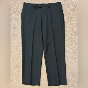 Haggar Men’s Black Flat Front Dress Pants size 38 x 29